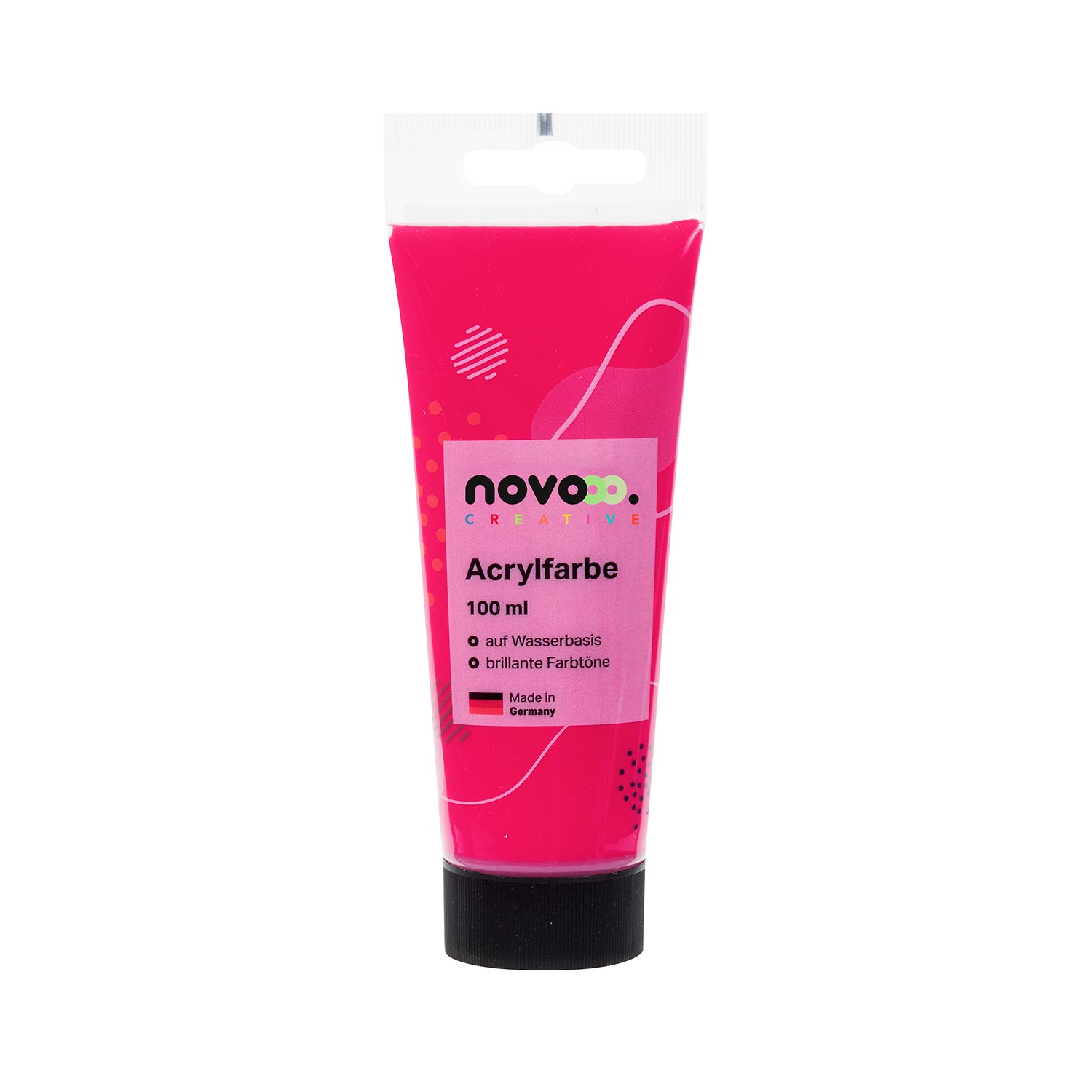 novooo Acrylfarbe 100 ml karminrot