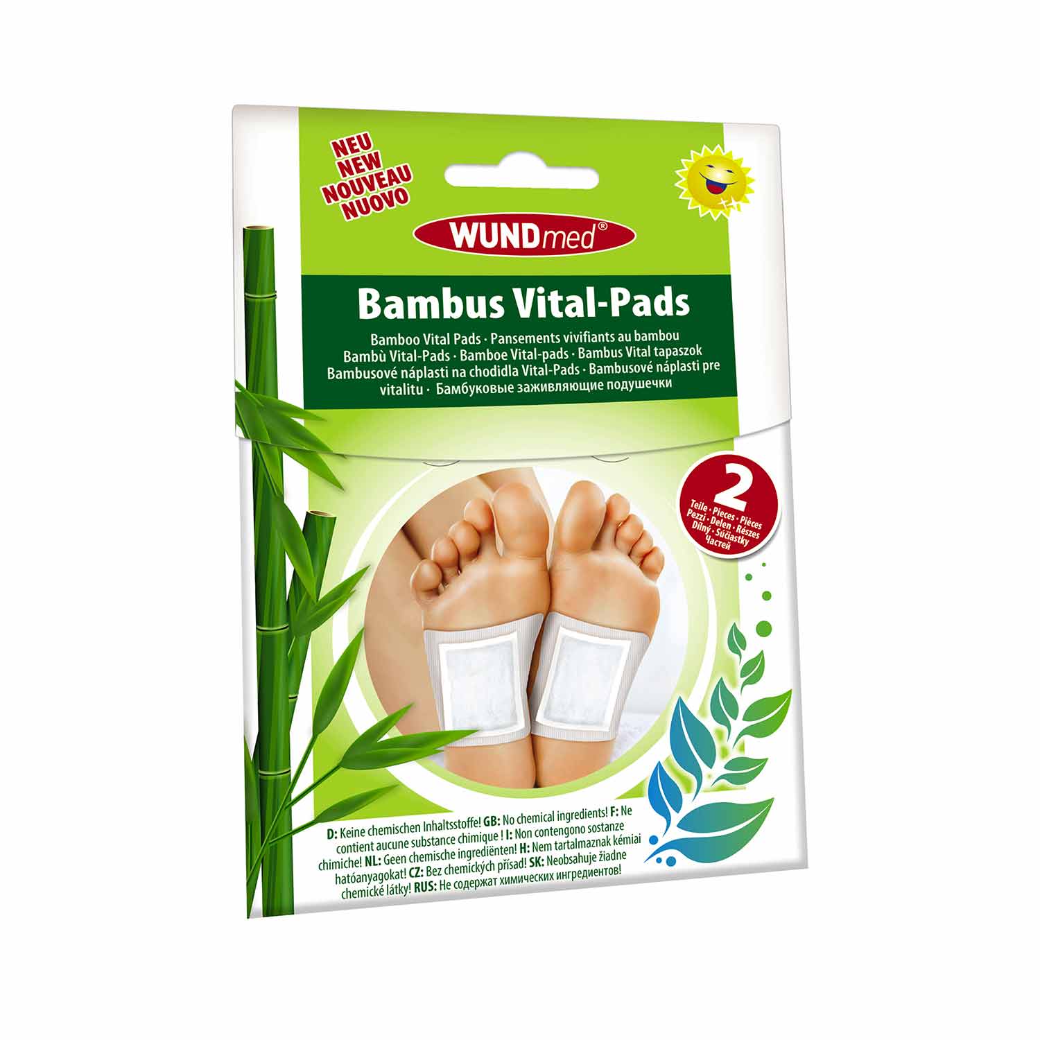 Fußpflaster "Bambus Vital-Pads" 2 Stück