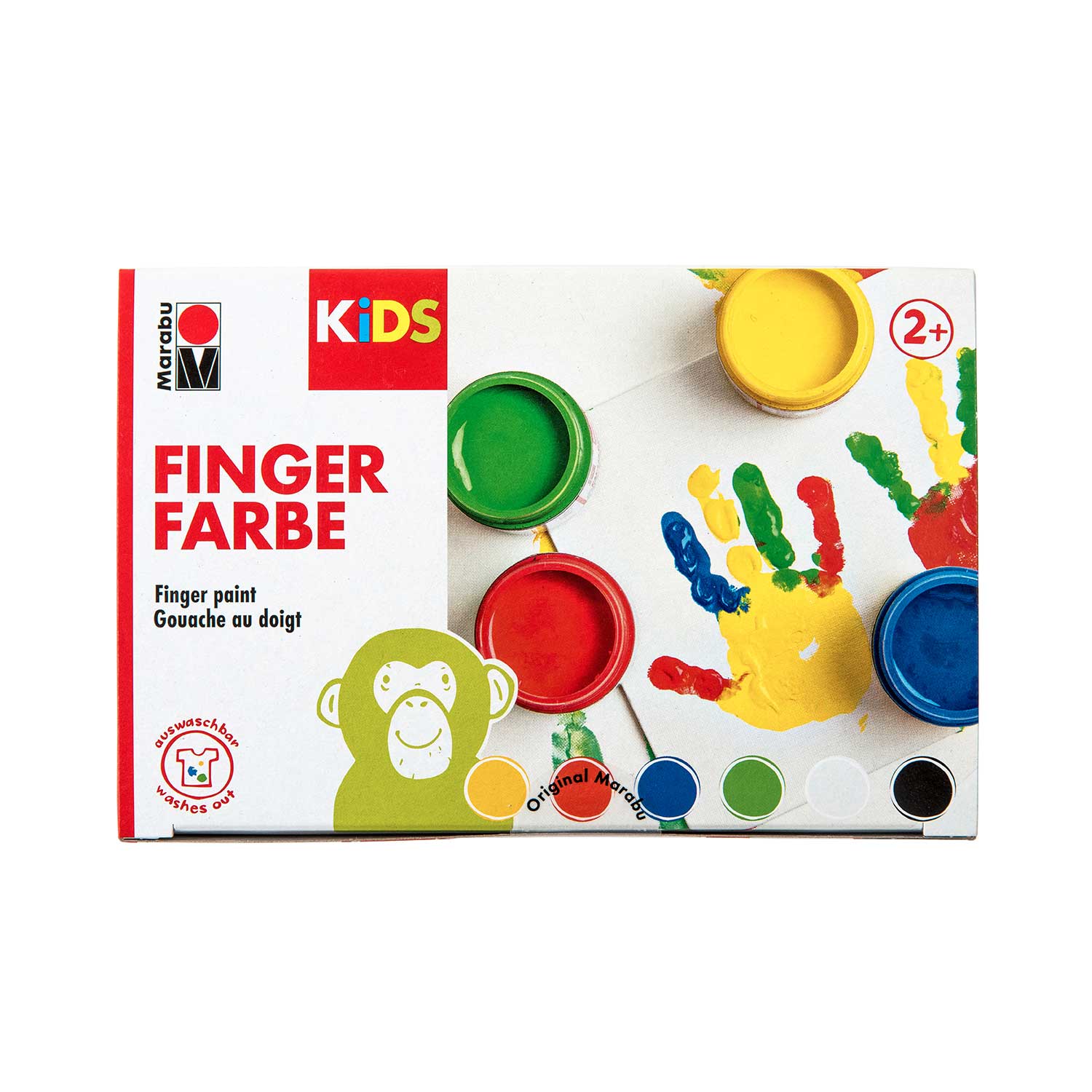 MARABU Kids Fingerfarben-Set  6 x 100 ml 