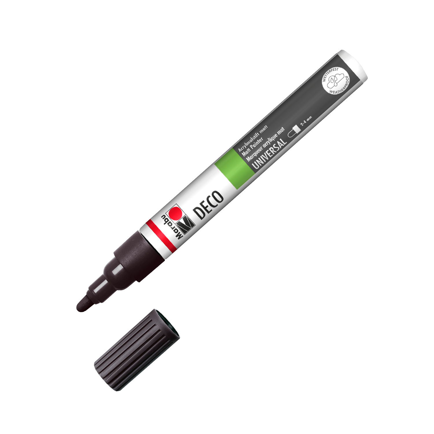 MARABU Acrylmalstift Deco Painter 2-4 mm matt schwarz