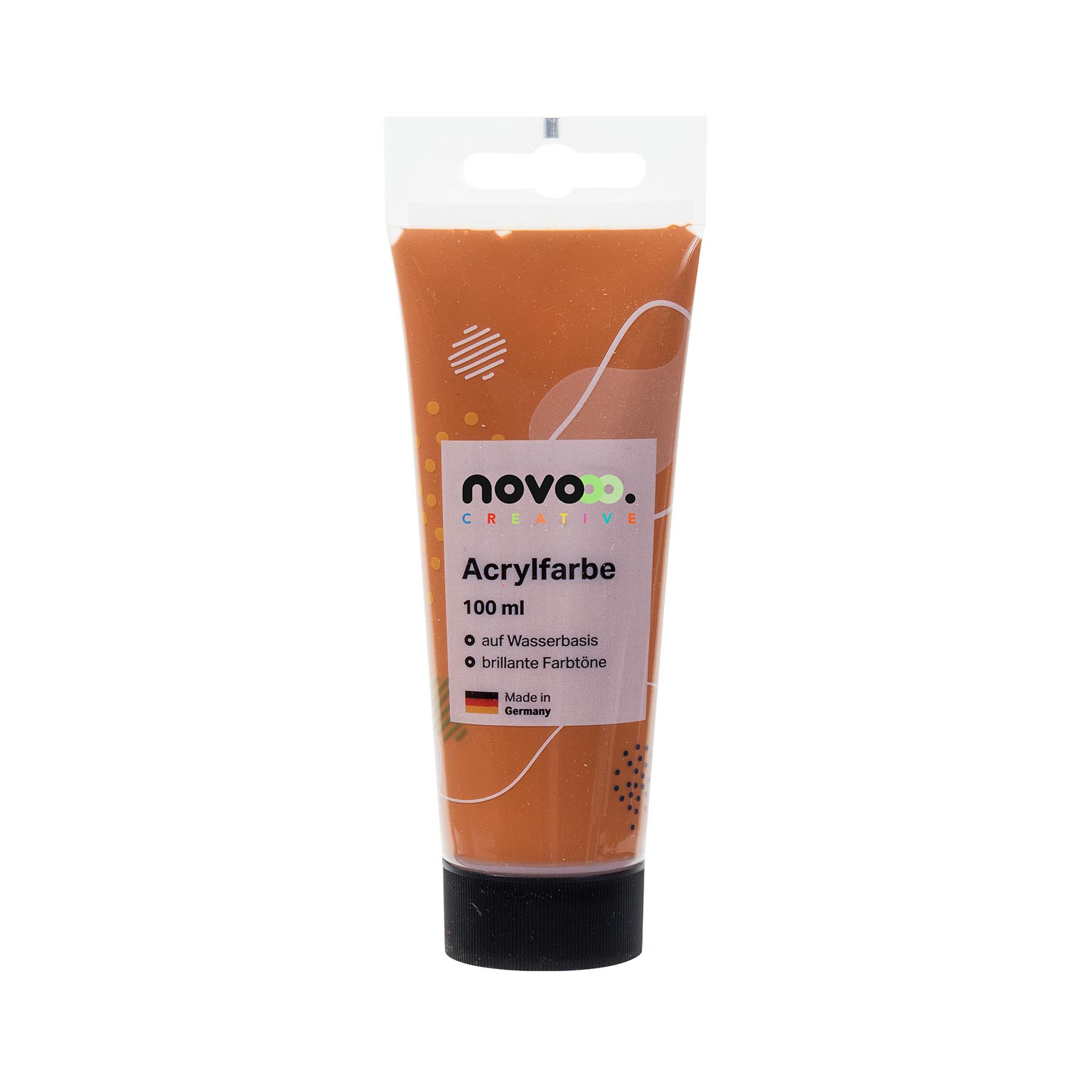 novooo Acrylfarbe 100 ml mittelbraun