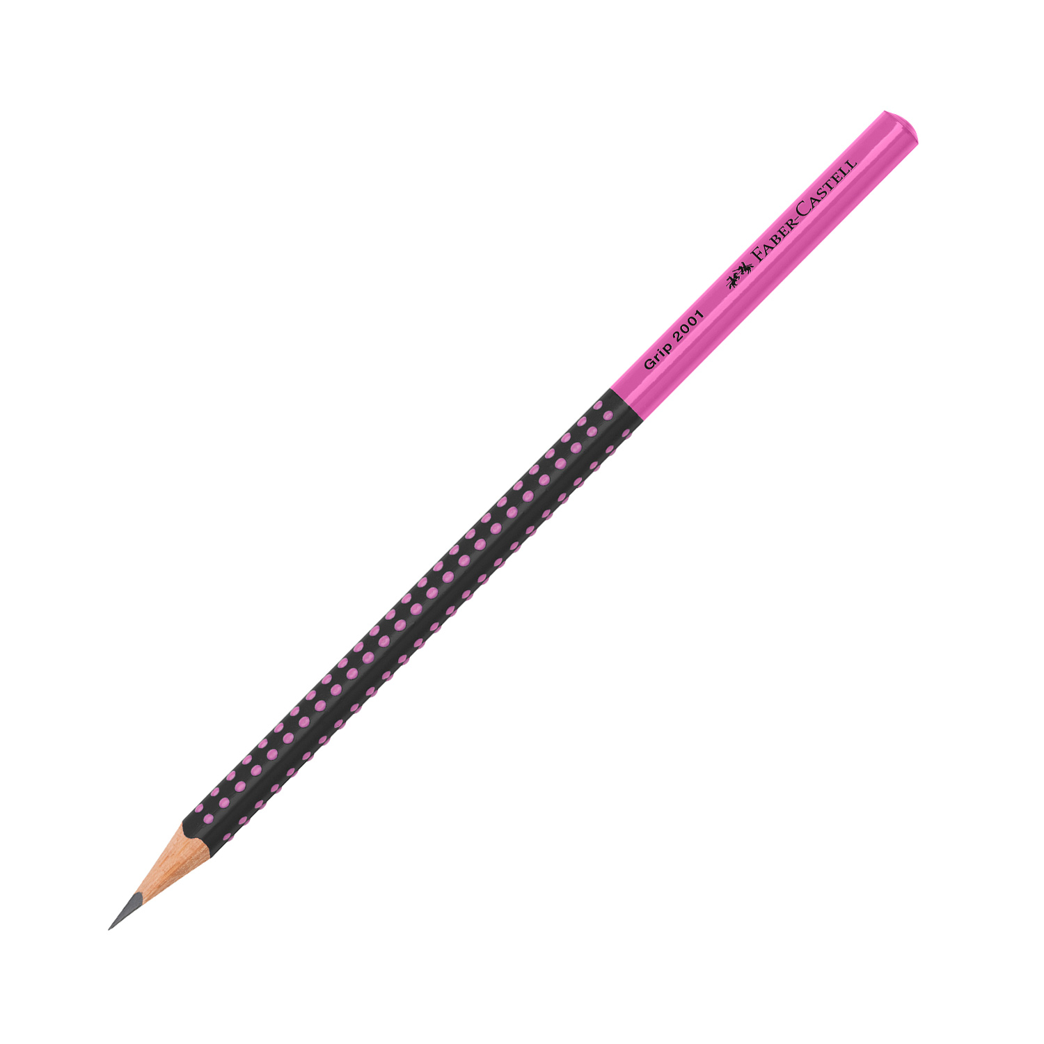 Faber-Castell Bleistift Grip 2001 Two Tone HB schwarz-pink