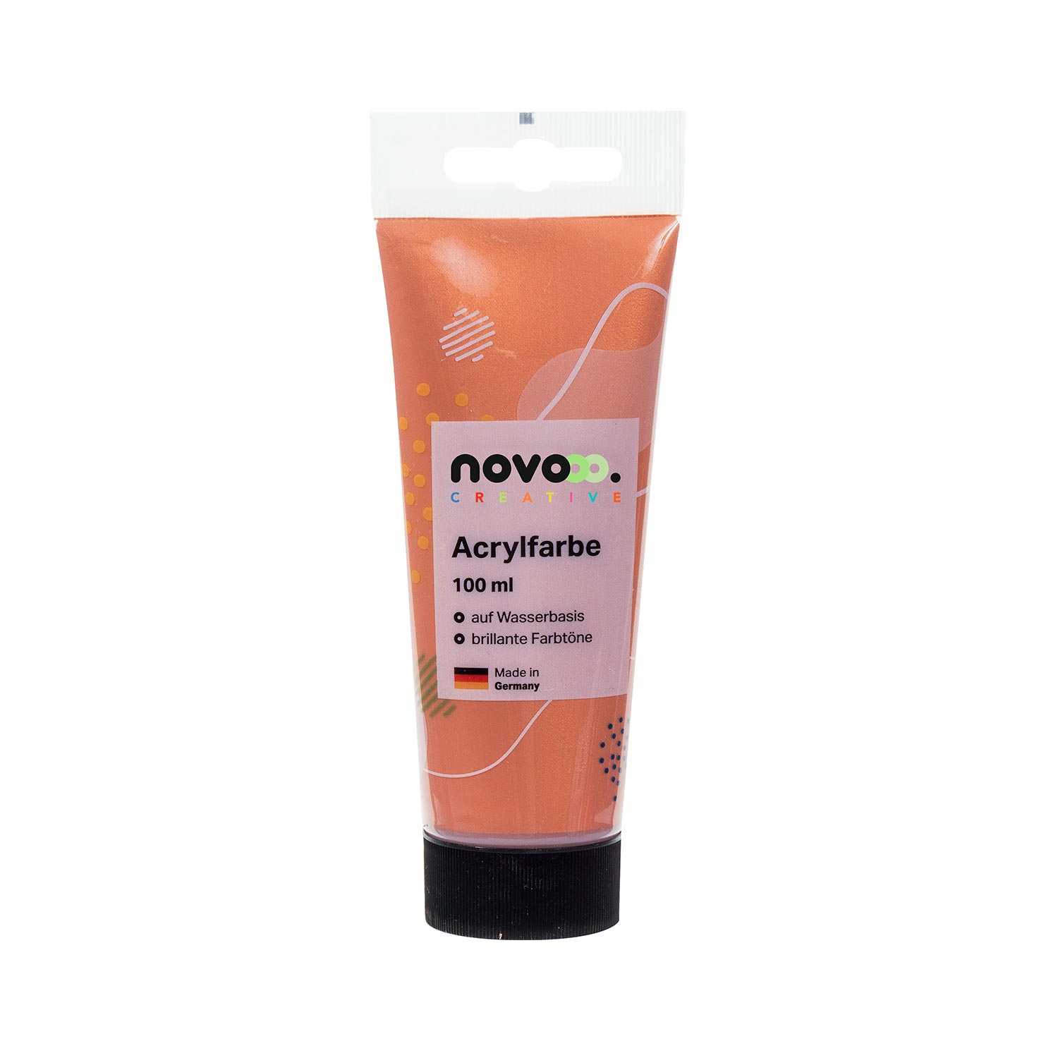 novooo Acrylfarbe 100 ml metallic kupfer