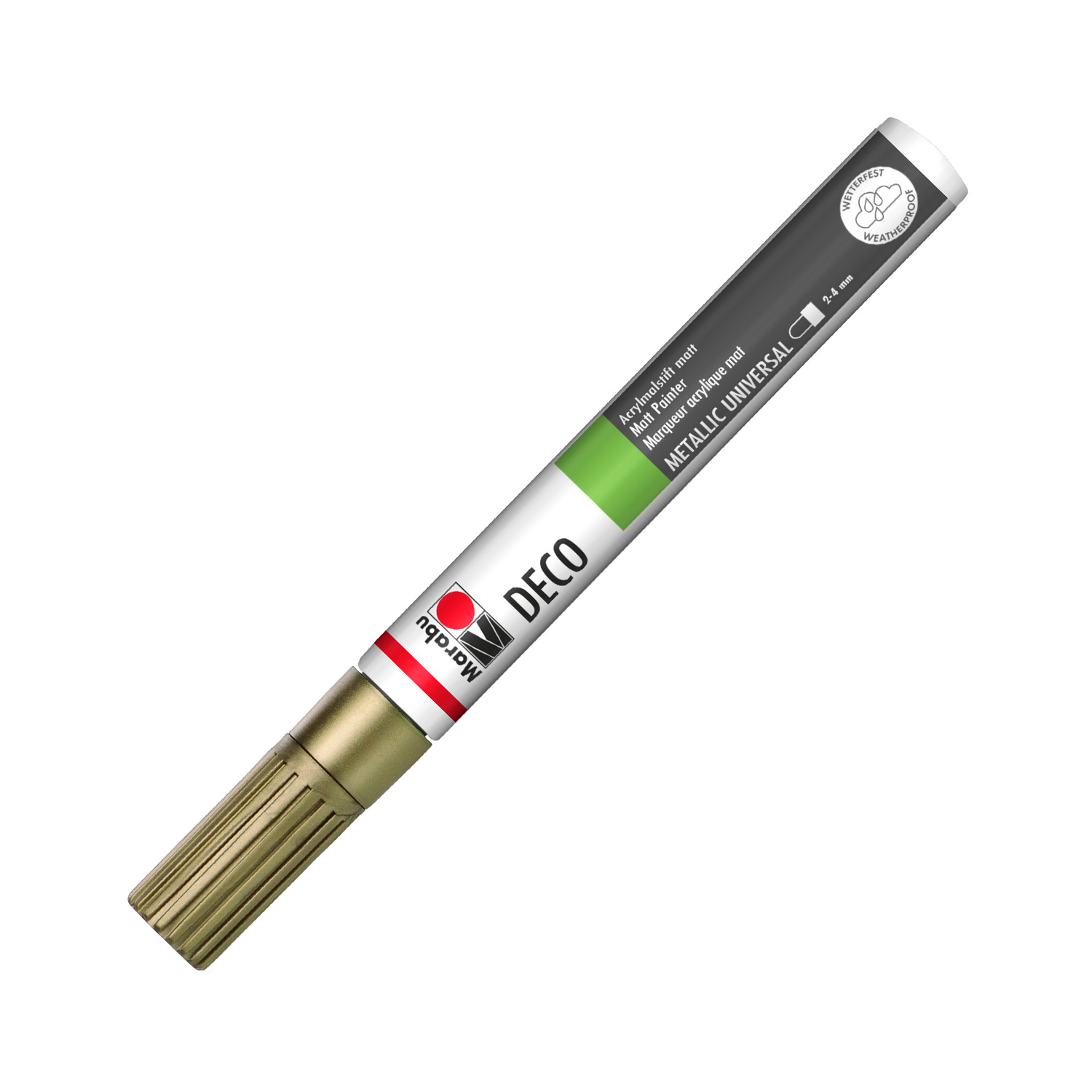 MARABU Acrylmalstift Deco Painter 2-4 mm matt gold