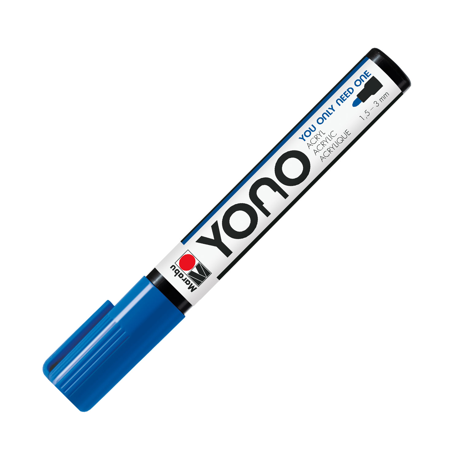 MARABU Acrylmalstift Yono Marker 1,5 - 3 mm dunkelblau