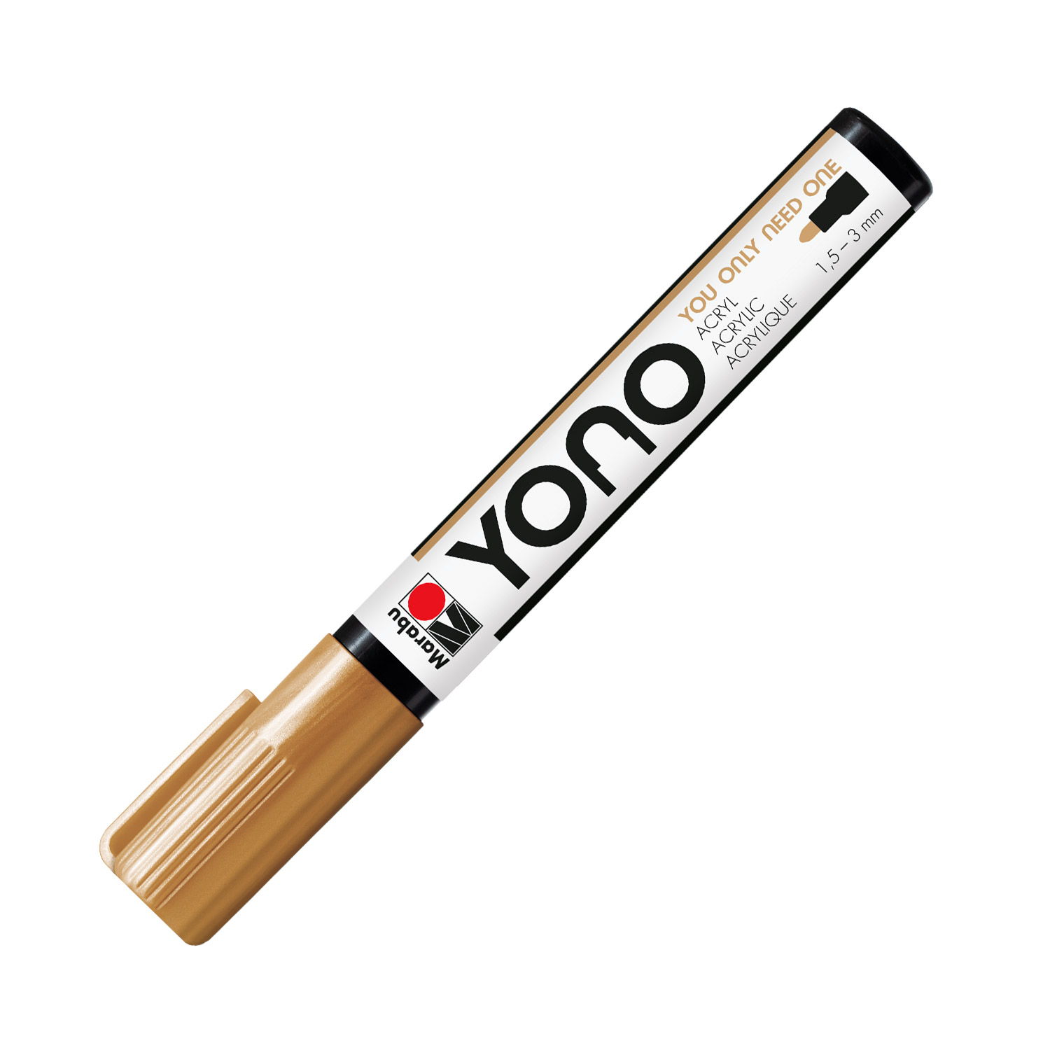 MARABU Acrylmalstift Yono Marker 1,5 - 3 mm gold