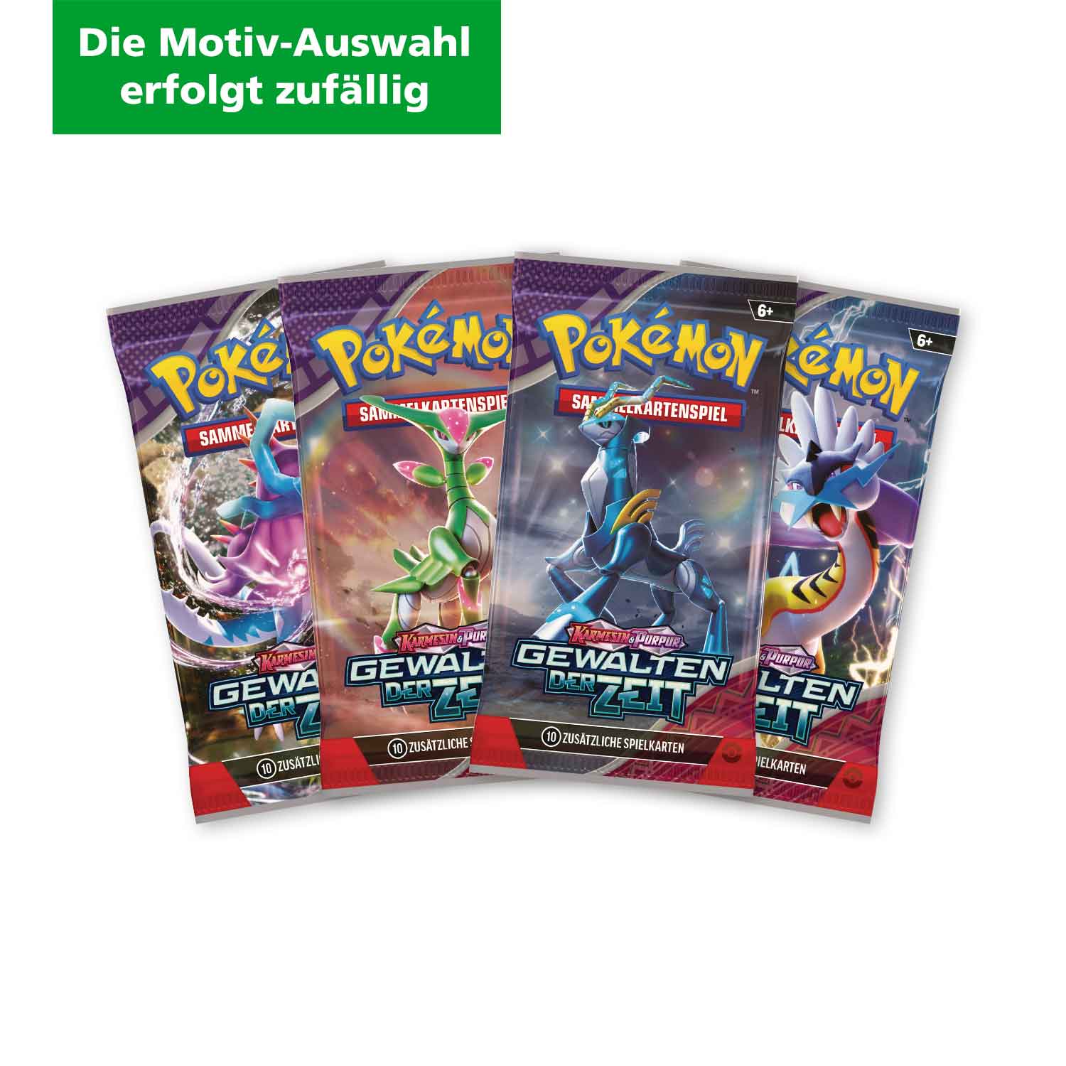 Pokémon Boosterpack Sammelkarten Gewalten der Zeit (Die Motiv-Auswahl erfolgt zufällig) 