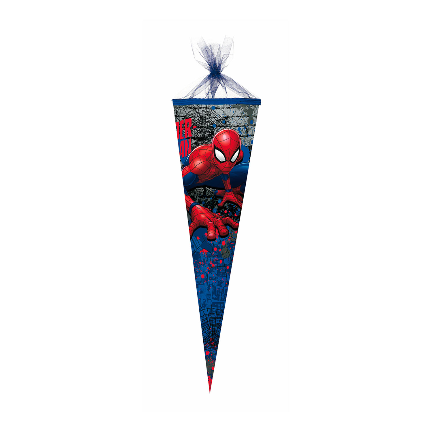 Schultüte Spiderman 50 cm rund  