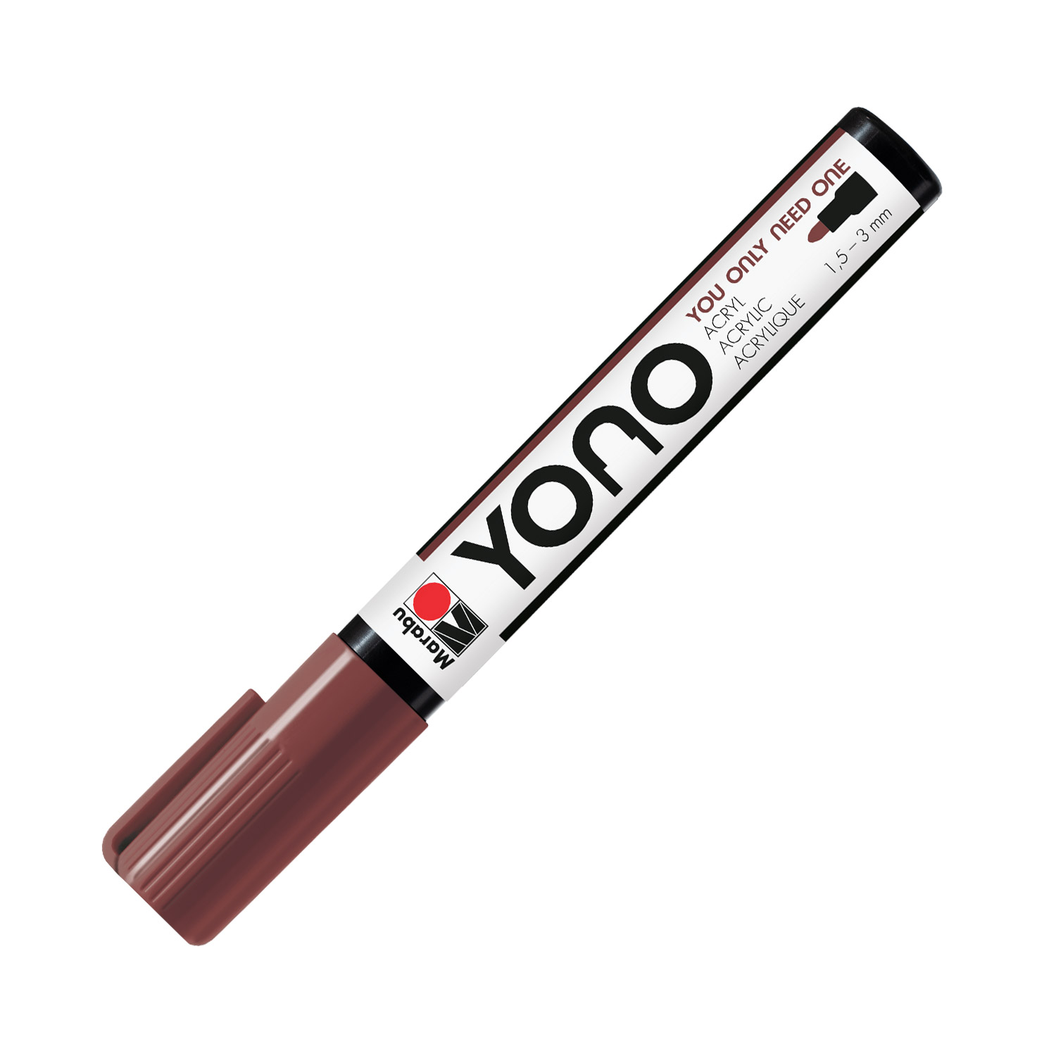 MARABU Acrylmalstift Yono Marker 1,5 - 3 mm braun