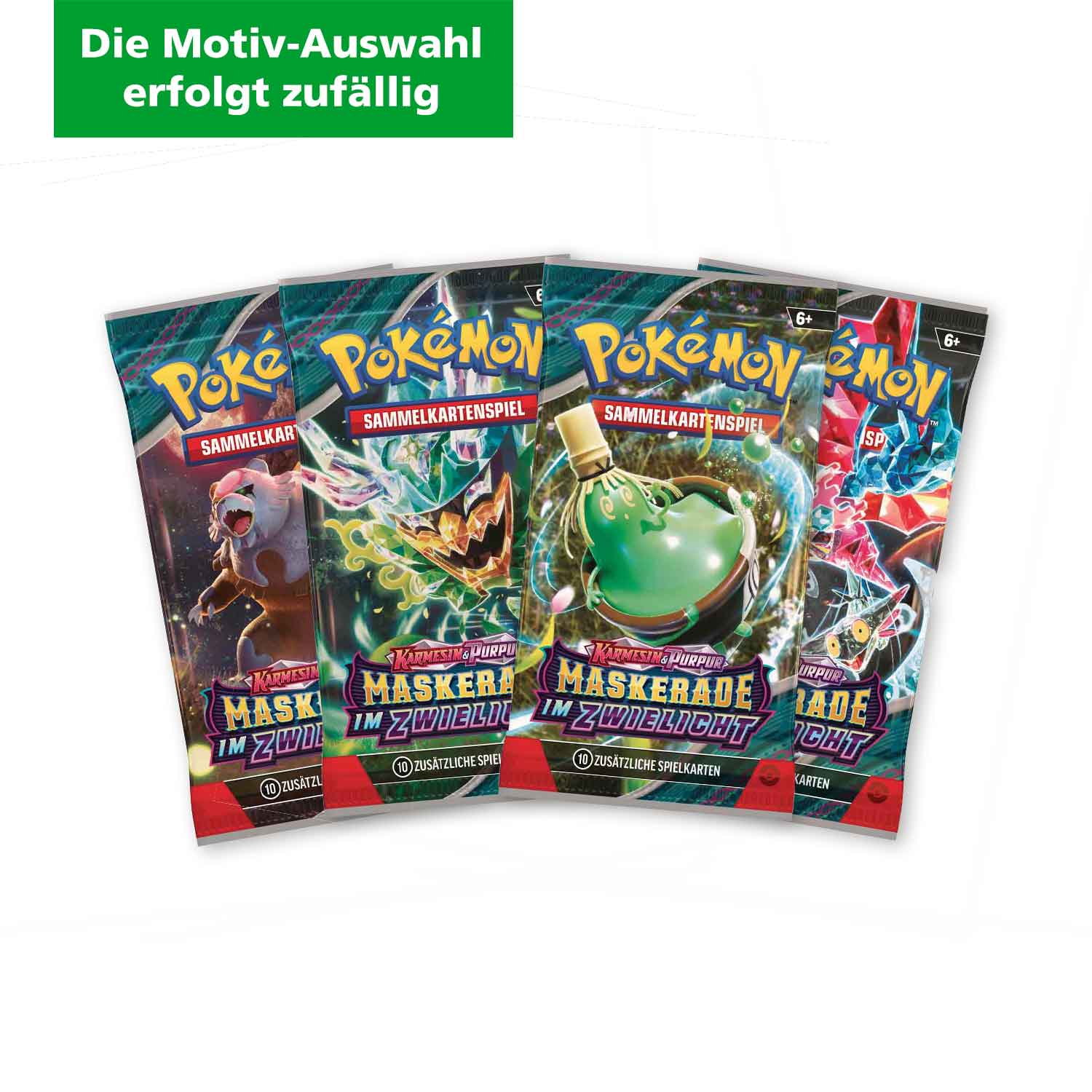 Pokémon Boosterpack Sammelkarten Maskerade im Zwielicht (Die Motiv-Auswahl erfolgt zufällig)  