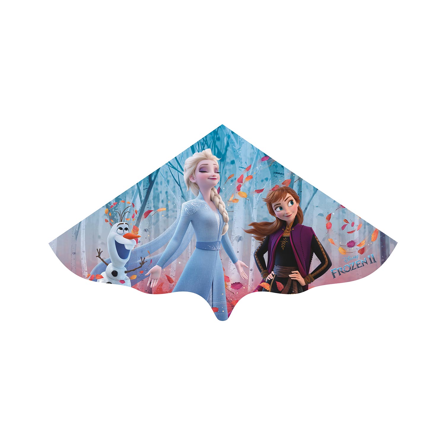 Kinderdrachen Frozen mit Wickelgriff und Schnur 115 x 63 cm