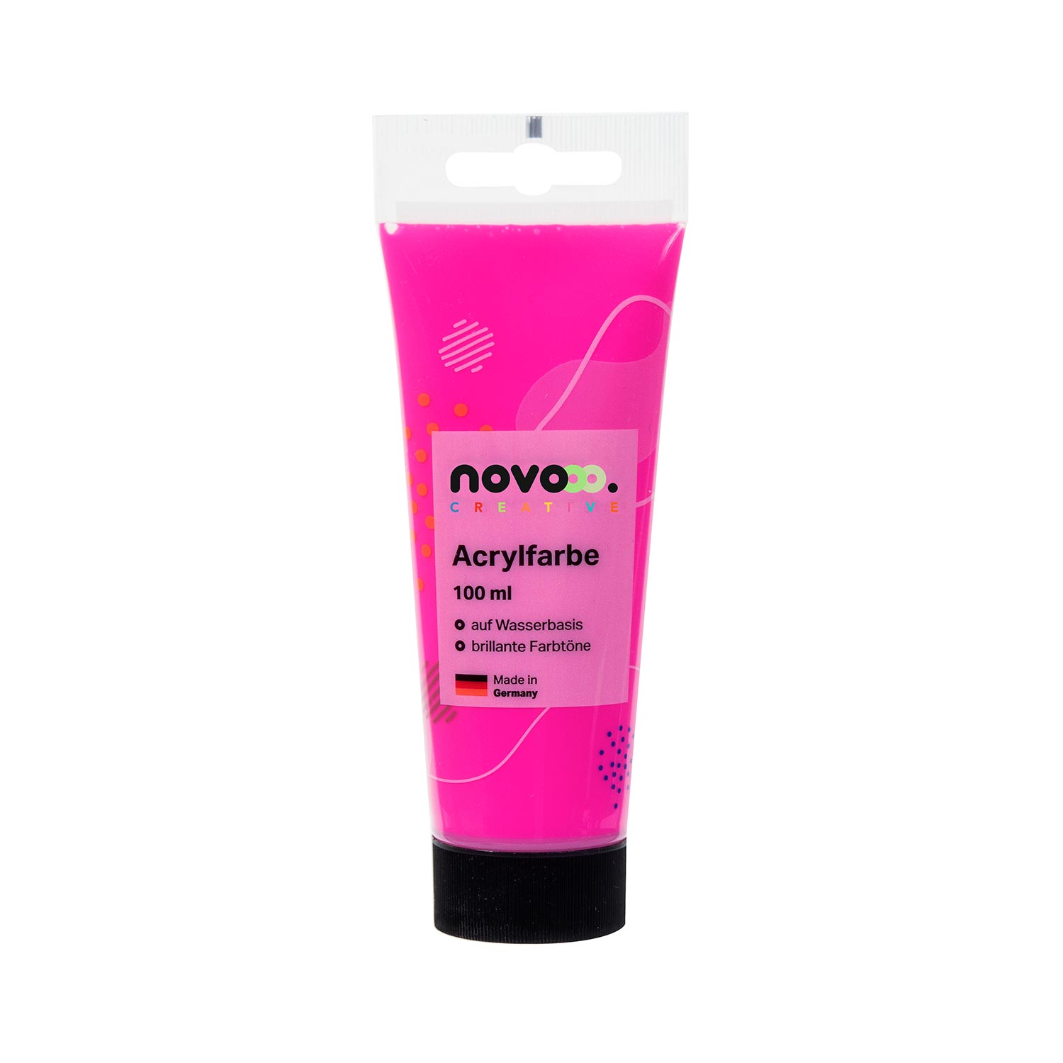 novooo Acrylfarbe 100 ml neon-rosa