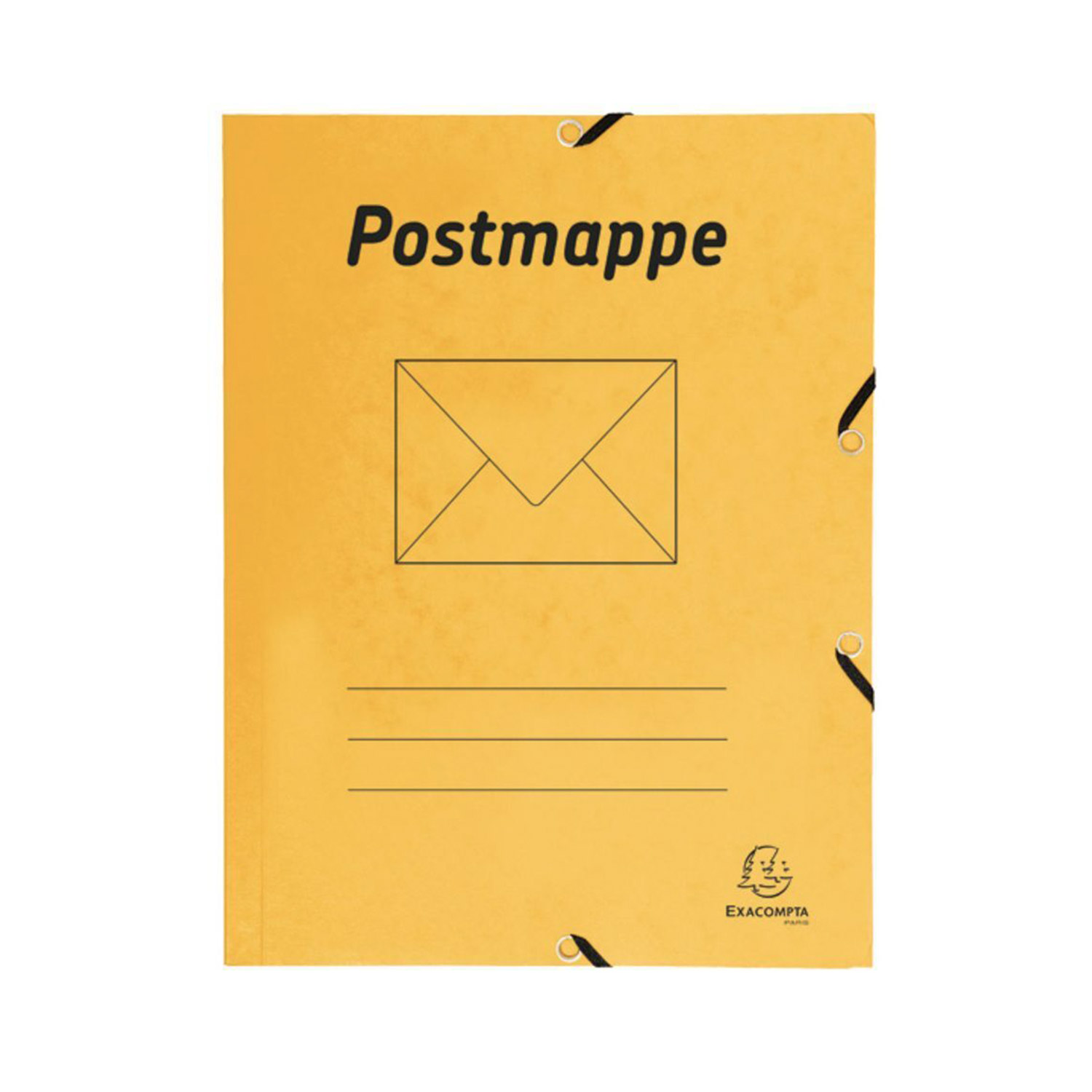 Postmappe A4 aus Karton gelb 