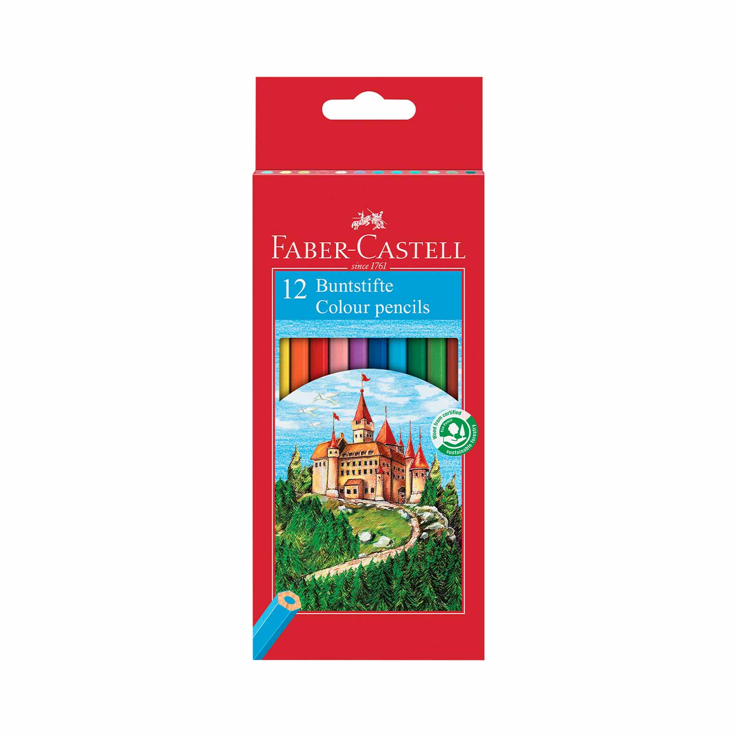 Faber-Castell Buntstifte Castle 12er Kartonetui