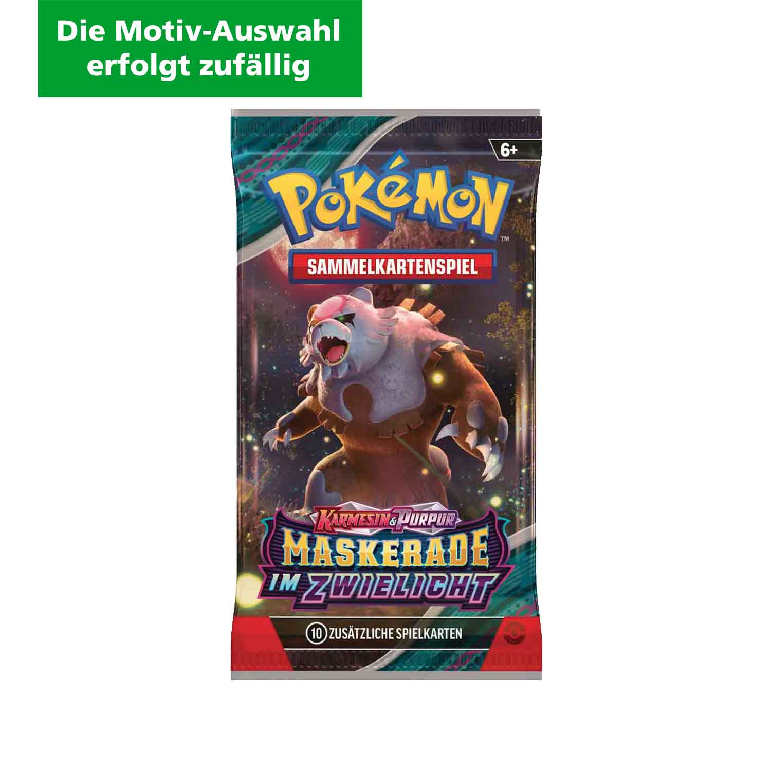 Pokémon Boosterpack Sammelkarten Maskerade im Zwielicht (Die Motiv-Auswahl erfolgt zufällig)  