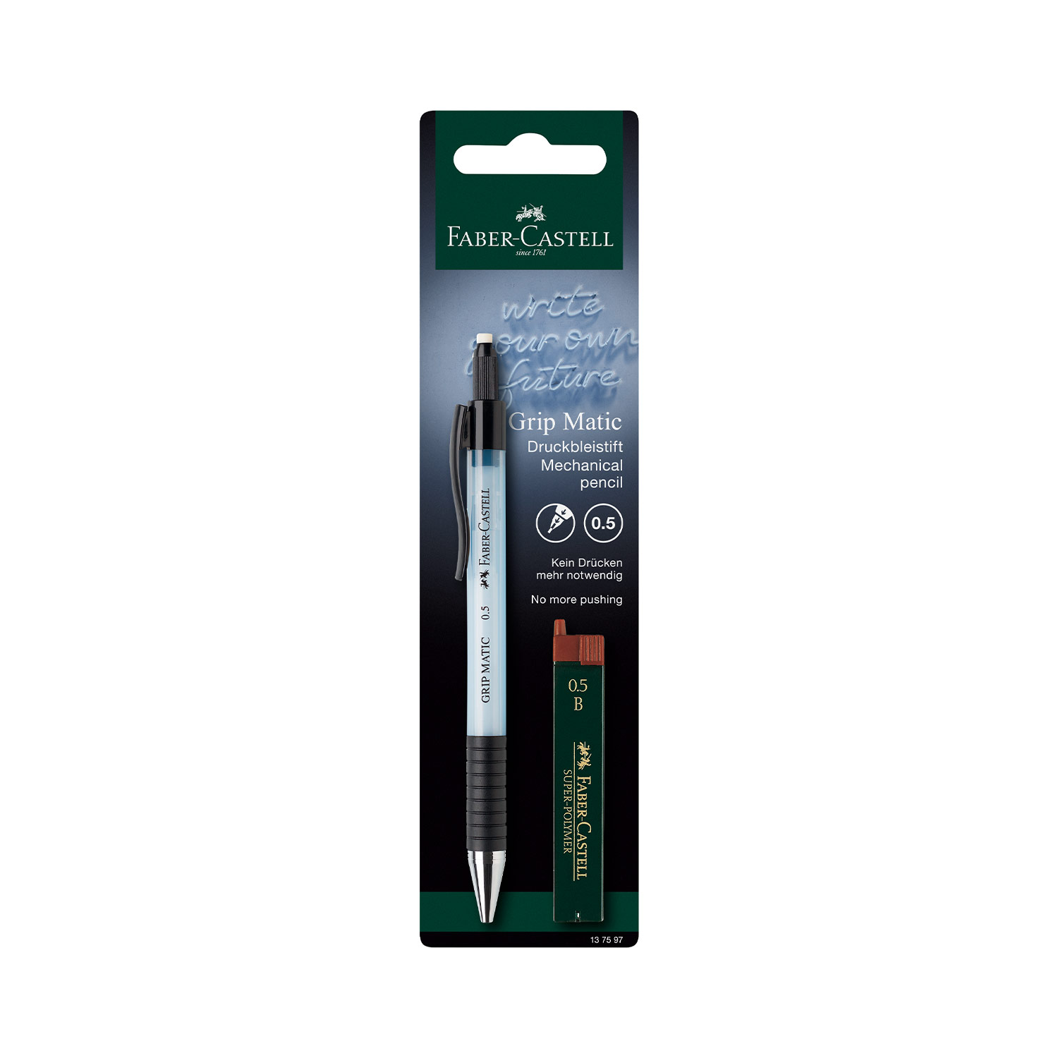 Faber-Castell Druckbleistift Grip Matic inkl. 12 Ersatzminen