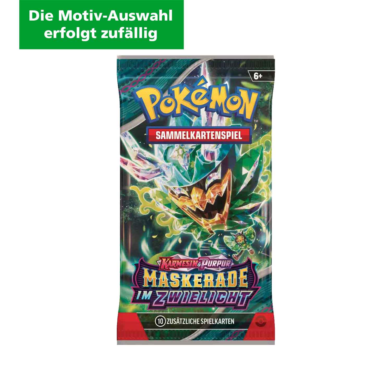 Pokémon Boosterpack Sammelkarten Maskerade im Zwielicht (Die Motiv-Auswahl erfolgt zufällig)  