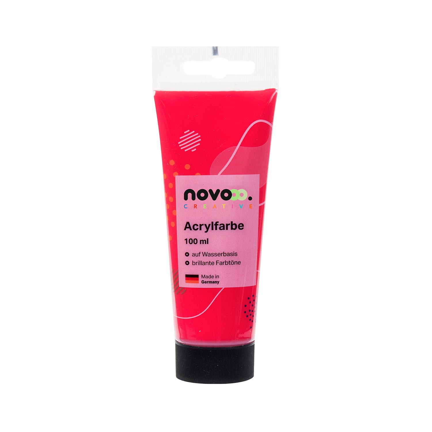 novooo Acrylfarbe 100 ml kirschrot