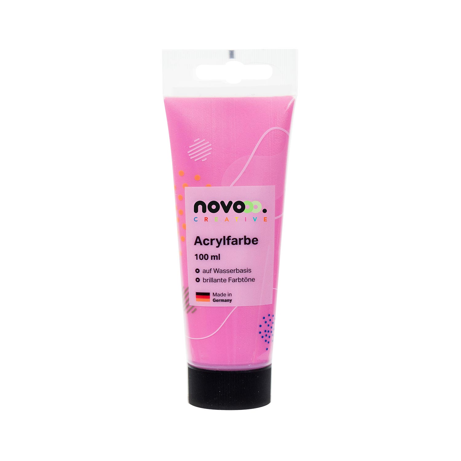 novooo Acrylfarbe 100 ml metallic rosa